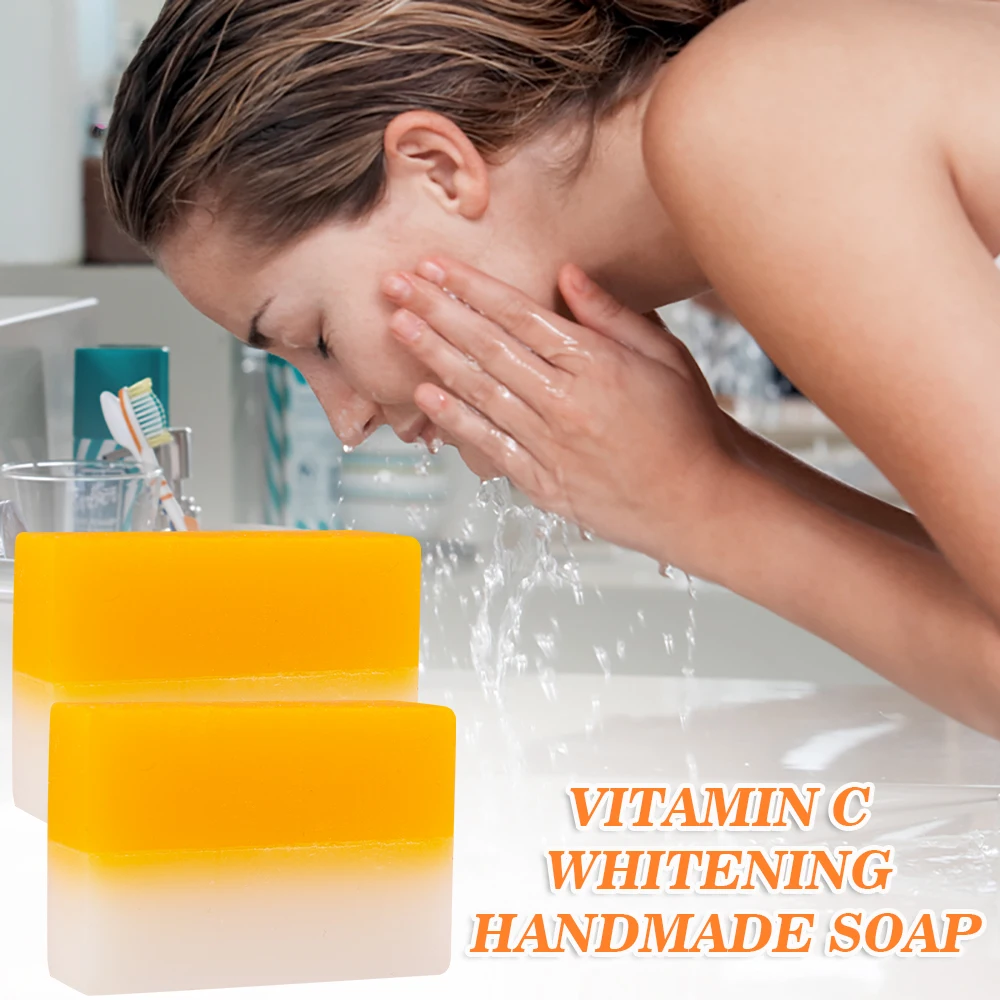 Disaar Organic 100% Vitamin C Soap Brightening Moisturizing Serum Face and Body Beauty Skincare Soap Cleanser