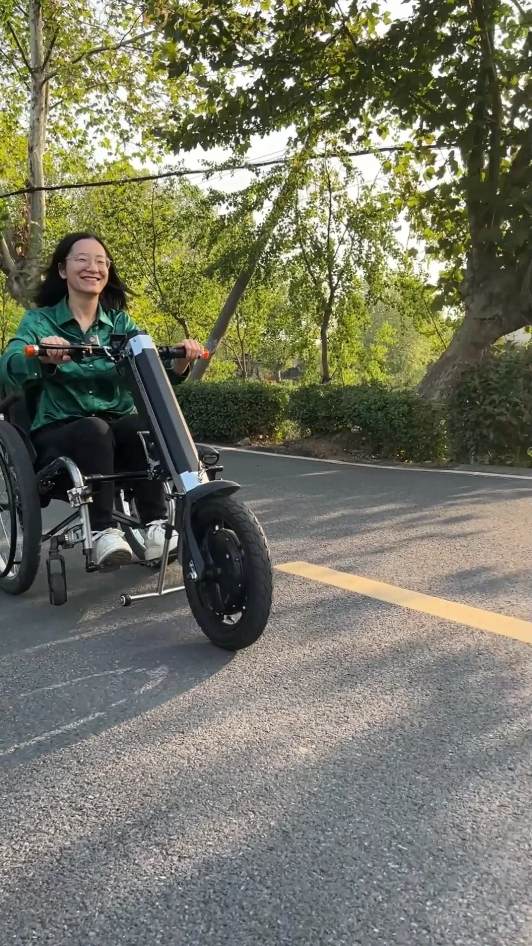 Mijo Mobility High Speed 500w Manual Wheelchair Attachment Foldable Handbike Handcycle Mountain