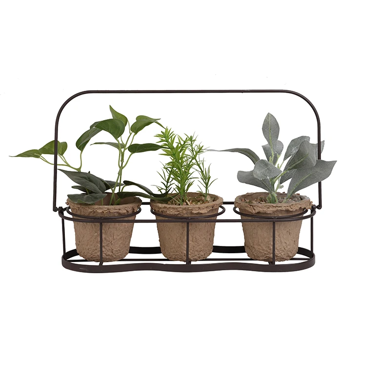 K&b Metal Iron Wall Hanging Flower Pot Holders Plant Stand For Home