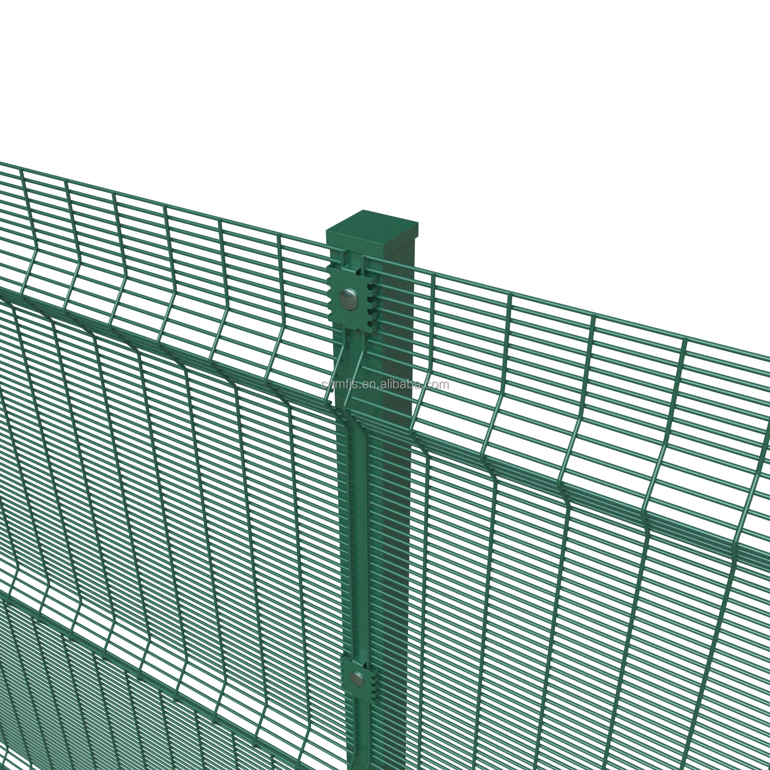 Clear view 358 anti-climb mesh fence 358 fence high security fence panel with barbed wire manufacture