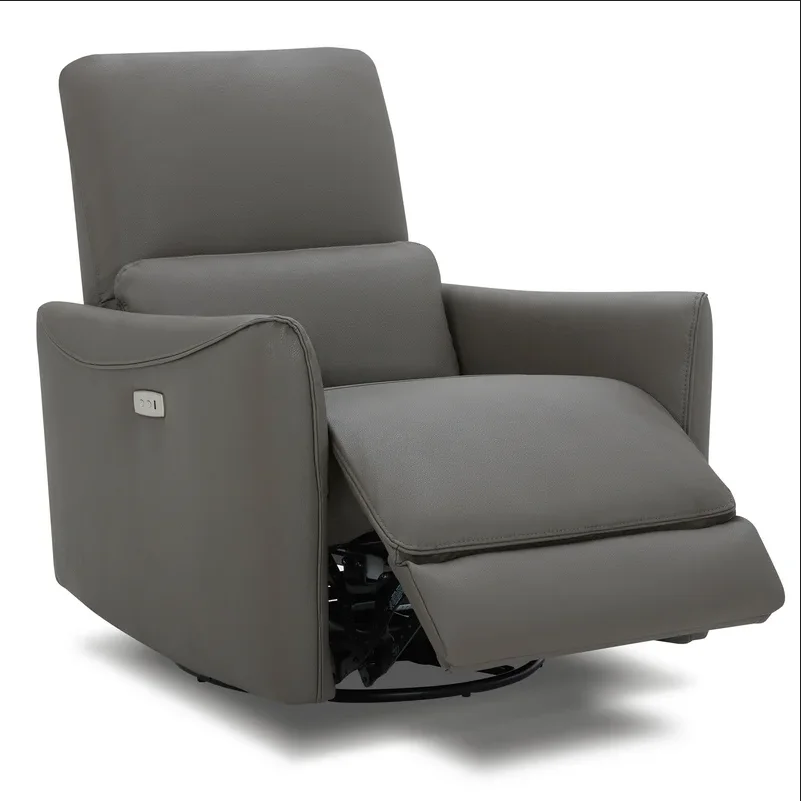 Geeksofa Modern Design High Adjustable Air Breathable Leather Electric Power Recliner Sofa Chair With USB Charger in the Switch