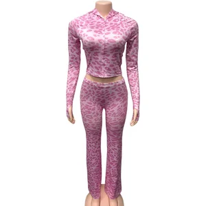 Dropshipping 2026 Ready to Ship Jogging Wear Two Piece Tracksuit Hoodie Long Pants Women's Sets