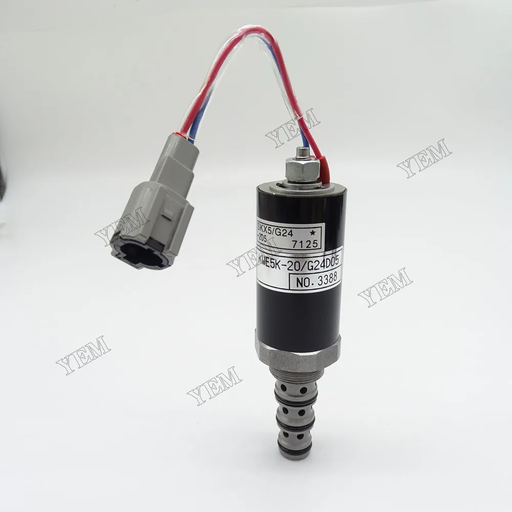 For Kobelco Solemoid Valve KWE5K-20-G24D05 High Performance Engine Parts 5