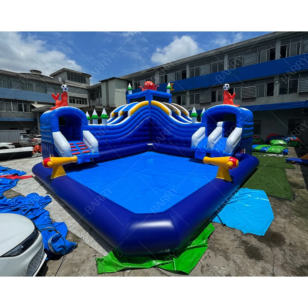 Commercial Big Aquapark Inflatable Water Park Durable Fun