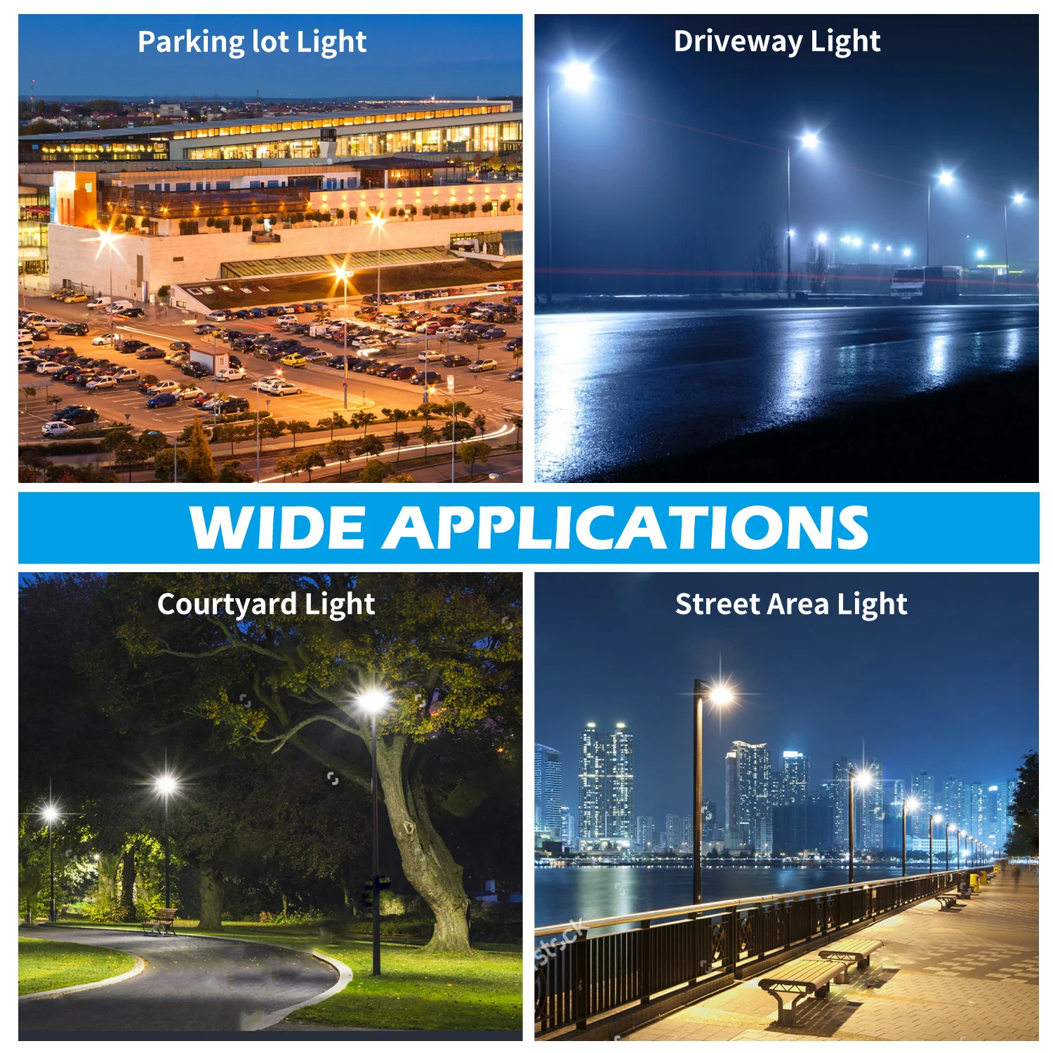 Наружное водонепроницаемое освещение Amazon UL DLC 100 Вт 150 Вт 200 Вт 300 Вт IP65, светодиодный светильник для стадиона, бокса для обуви, парковочного места, бокса для обуви, уличное освещение