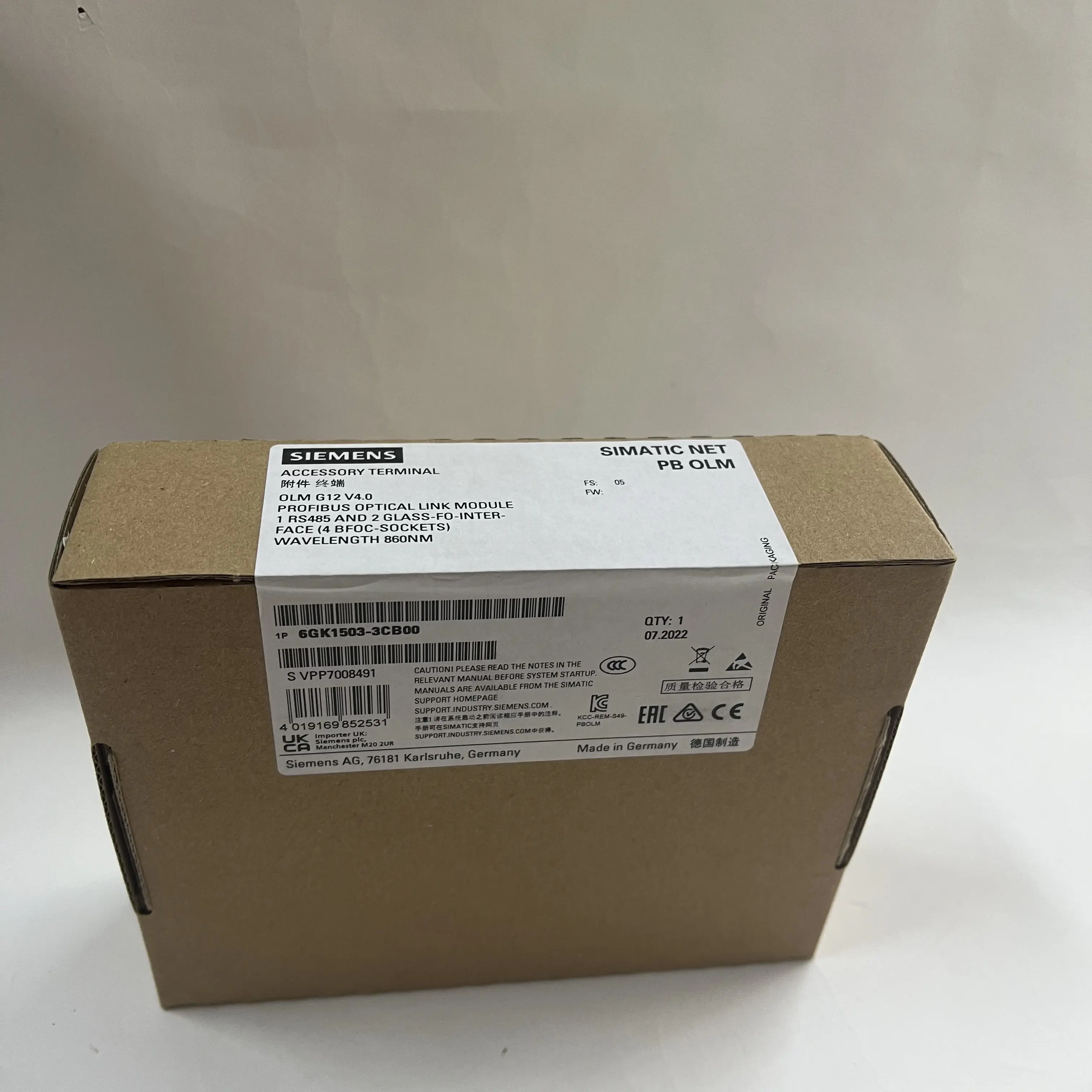 Siemens Optical Link Module 6GK1503-3CB00
