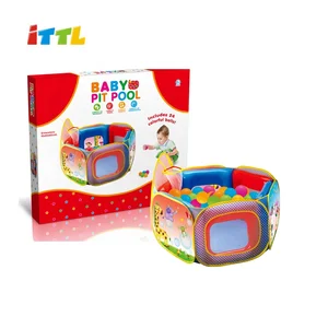 Best Selling Baby Cute Design Pit Pool Tent With 24 PCS Colored Ball Children Toys Baby Fun Play Tent for Outdoor Toys for Kids