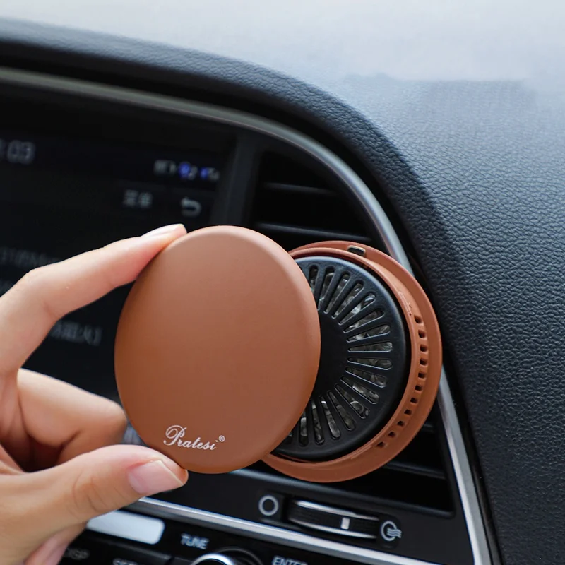 product high quality car air outlet wood aromatherapy vent clit holder long lasting scented plastic fragrance auto aroma diffuser-9