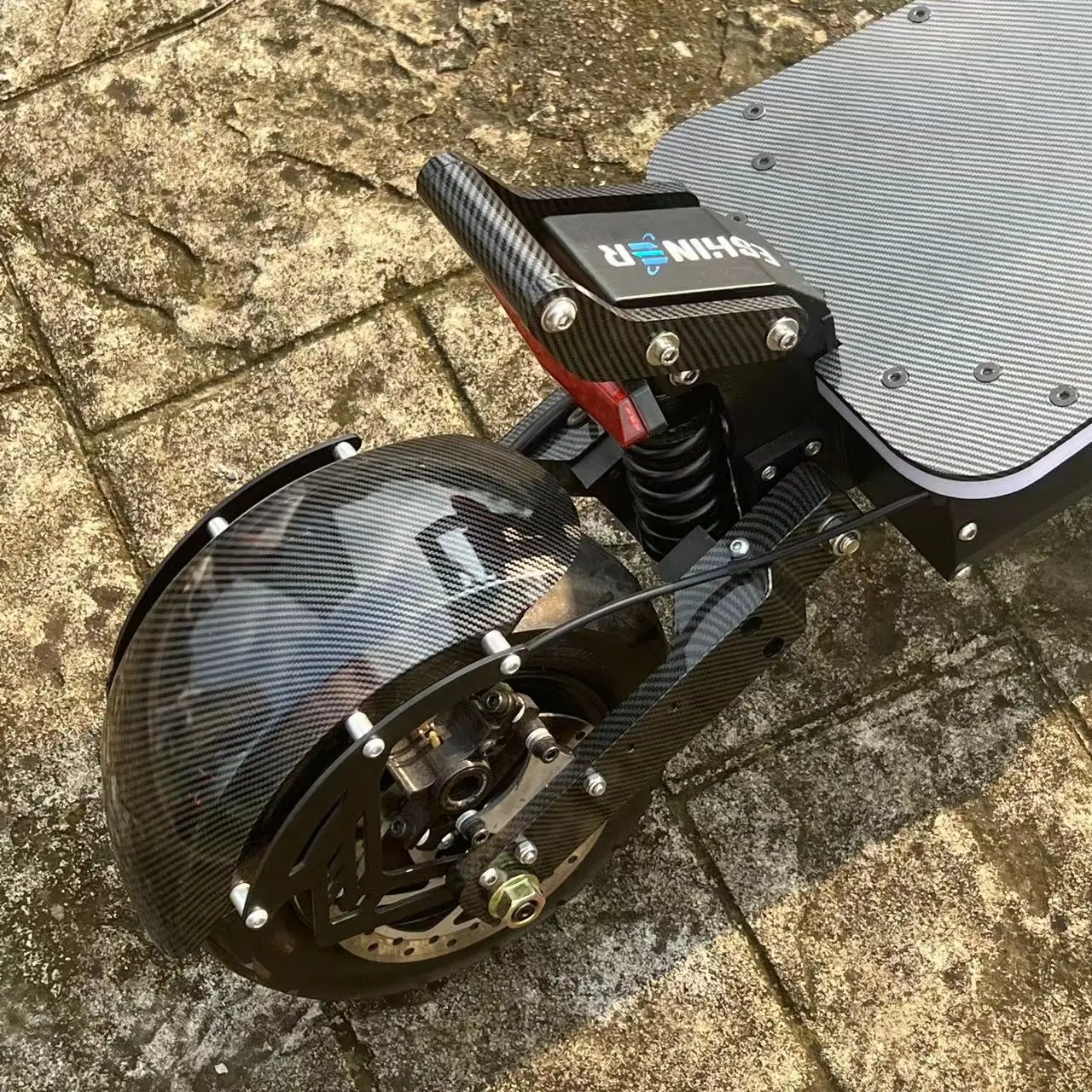 Fast Speed Powerful Acrylic Deck Cover Lights 30ah 40ah 50ah 72v 60v 11 Inch Electric Scooter with Twist Throttle for People