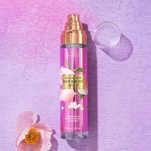 Top Selling Organic Peach & Cream Hair & Body Spray 120ml Hair Treatment Oil Improves Hair and Skin Quality for Home Use