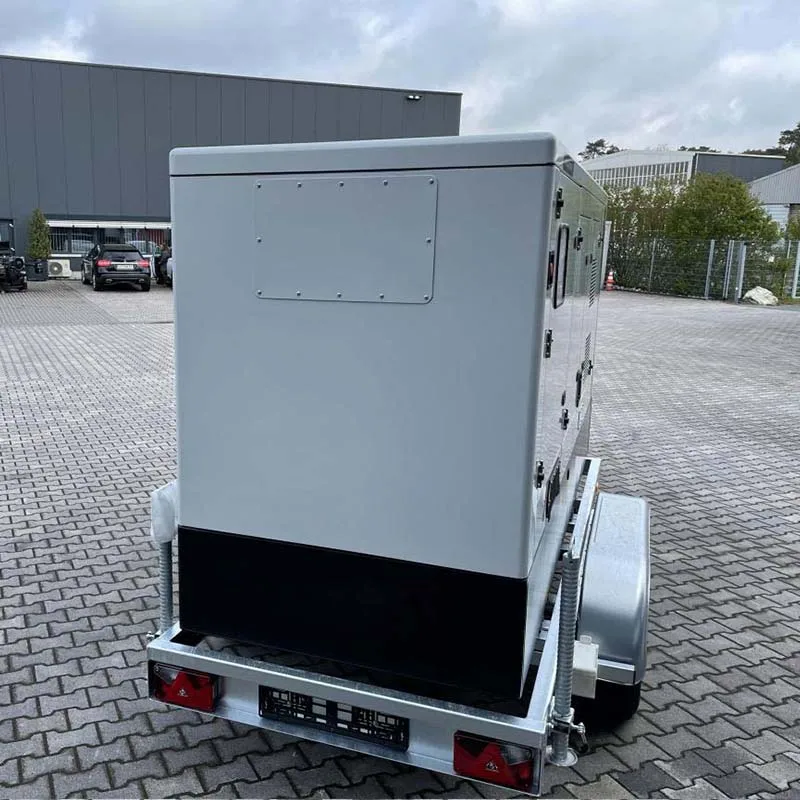 Mobile Trailer Type diesel Power Generator 60kw with Wheels and Canopy 60kva diesel Generator Silent