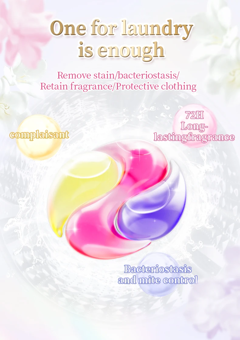 Foamrich Top Quality 3in1 Washing Liquid Pods Wholesale Ome Laundry