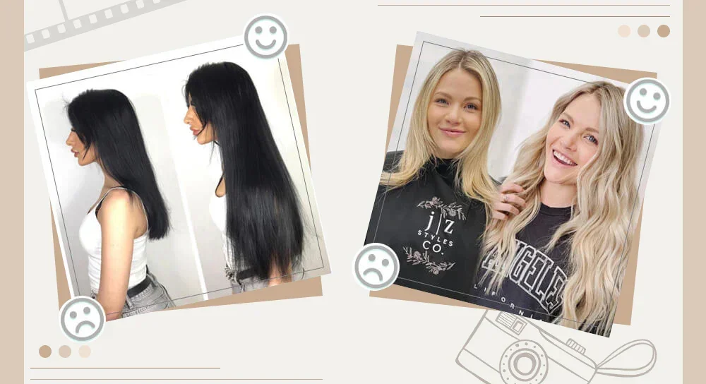 LaaVoo Virgin Tape in Hair Extensions Ekte hår Ren farget 25G og 50G Ekte 2,5G/stk 12 måneder Tape in Hair Skin Weft_voghion.com