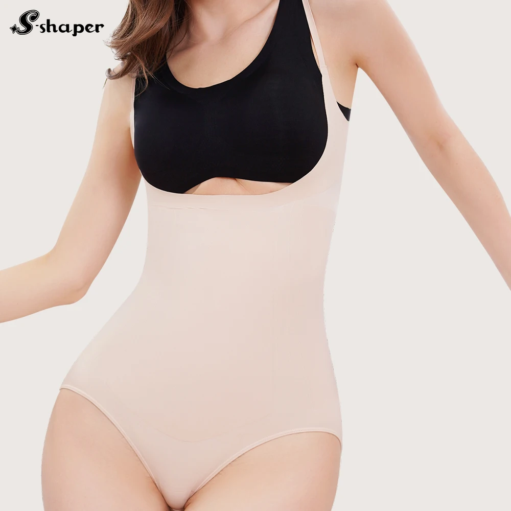 S-SHAPER Sous-vêtements Respirants pour Femmes Après Chirurgie Taille Haute Sans Coutures Shapewear pour la Perte de Poids et l'Élevation des Fesses Lingerie pour Adultes