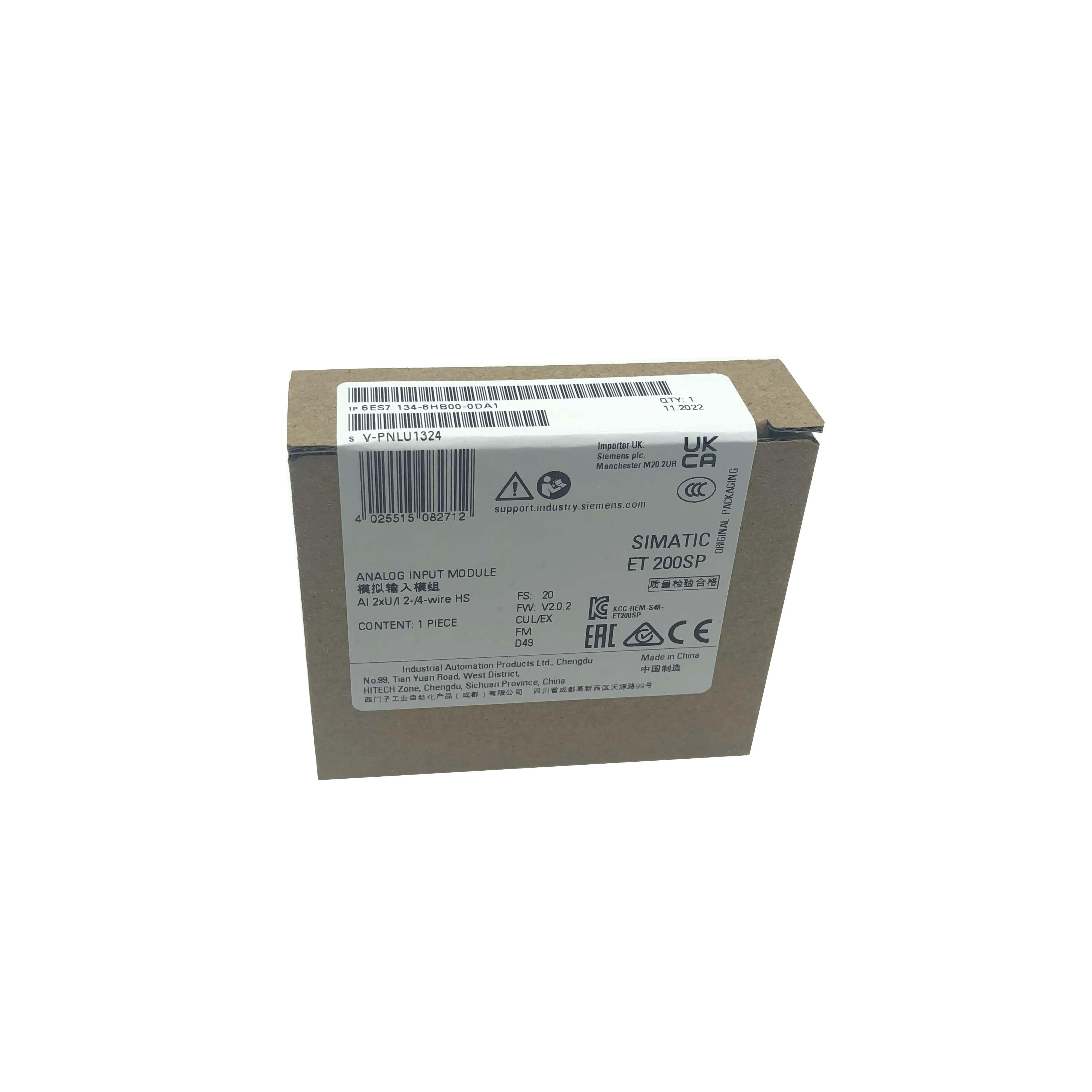 new original 6es7 134 6hb00 0da1 6es7134 6hb00 0da1 analog input module for siemens simatic et200sp series features 2 channel high precision rtd temperature input electrical isolation and fast signal acquisition-3