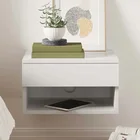 Wall Mounted Hanging Italian Bedside Table 1 Drawer Small Night Stand Bedside Table