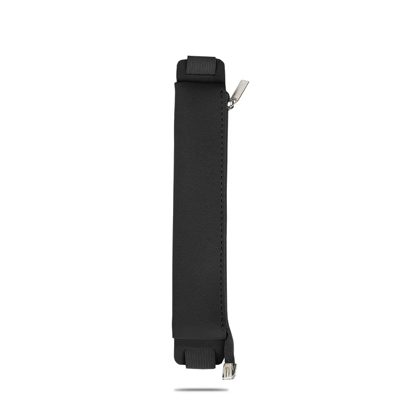 Elegant Personalized PU Leather Notebook Strap with Zipper Pencil Case and Pen Bag for Gift Advertising