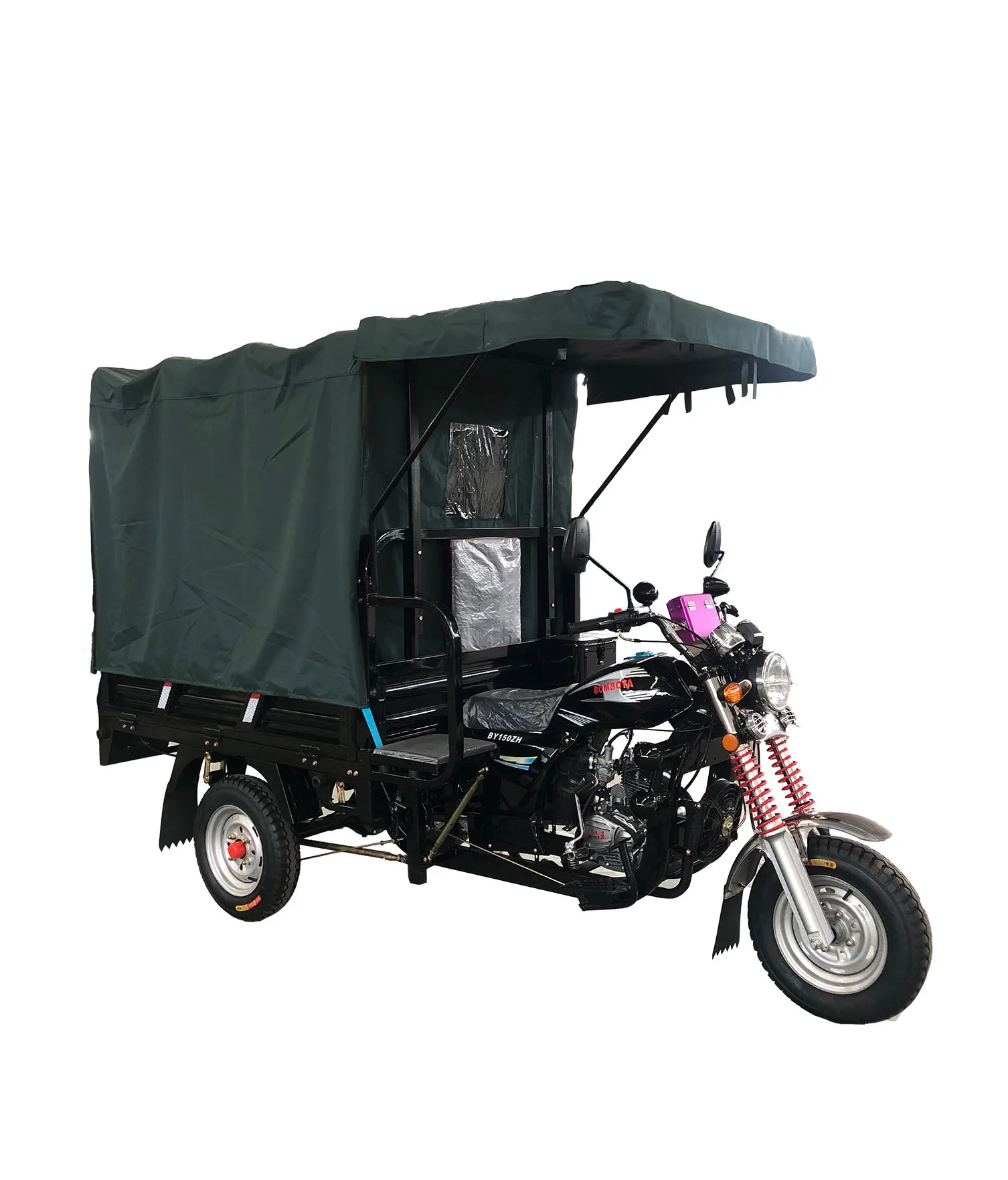 2019 Newest Enclosed Cabin Three Wheel Motorcycle with Covered Tents Motorcycle Tire 150cc Tricycle
