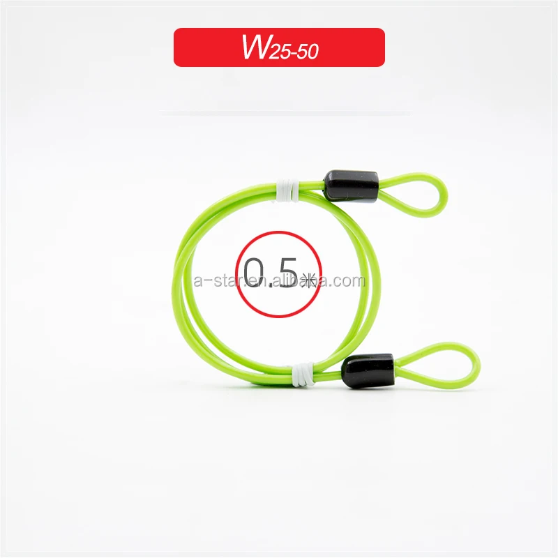 Luggage high carbon pvc steel wire hose lock safety rope lanyard cable anti theft Security Wire cables