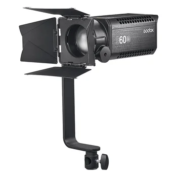 Godox S60Bi-K3 60W Focusing LED Photography Continuous Adjustable Light Spotlight With Barn Door Kit for Professional Lighting