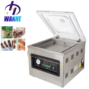 WANHE DZ-400 Table Top Food Vacuum Packaging Machine Single Chamber Vacuum Packing Sealer Meat Desktop Vacuum Packing Machine