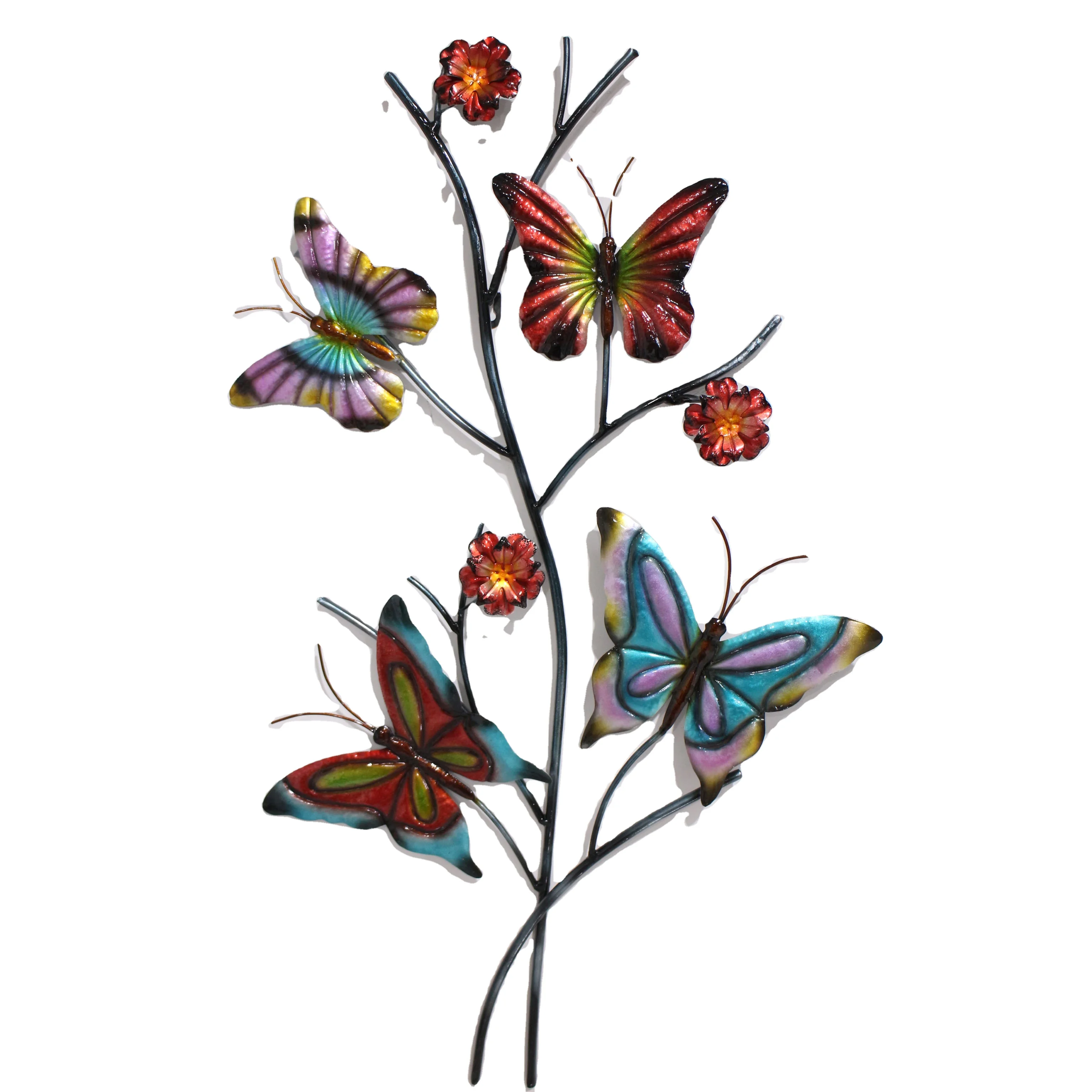 3d imensionalmetal butterfly wall art metal butterfly tree design wall art