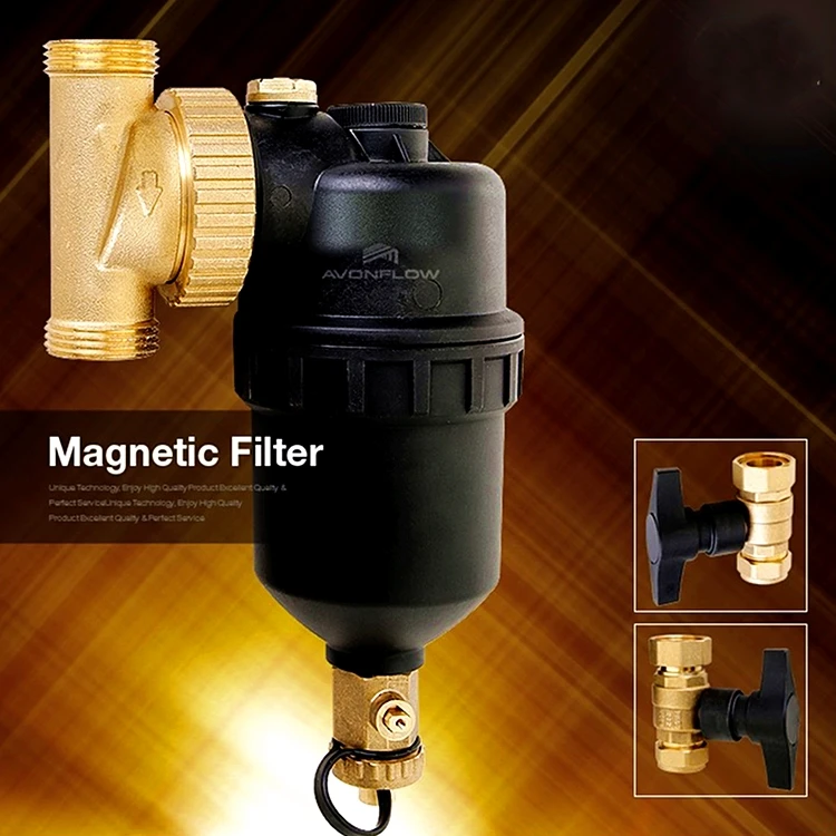2023 New Design 12000 Gauss Magnetic Water Filter for Central Heating Boiler