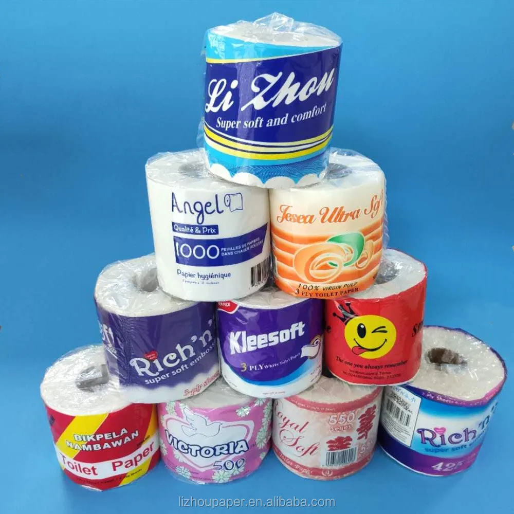 China Made Eco-Friendly Biodegradable Soft White Toilet Paper for Certified Bathroom Use