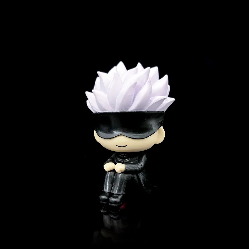 Back to the Battle Q Version of Knotweed Hisahito Five Wu Teacher Action Box Big Head Sitting Figure Decoration