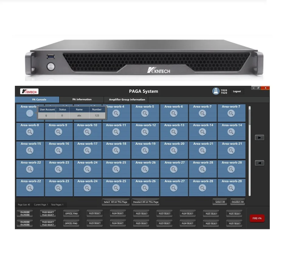 KNTECH Public Address System and PAGA System