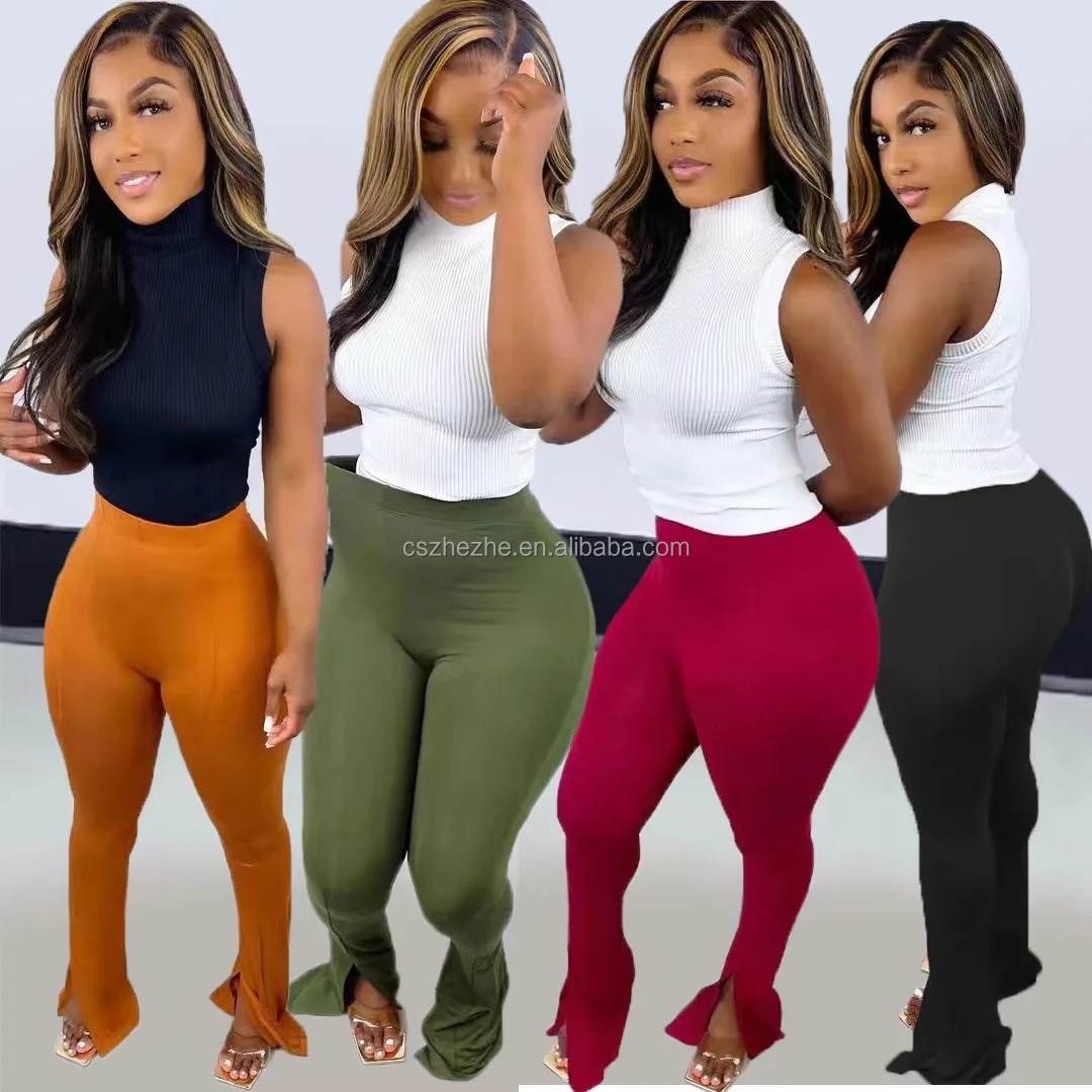 Yoga Pants With Slit