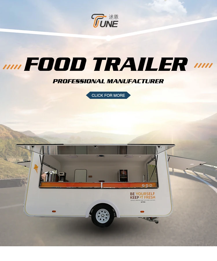 Multifunctional Cooffe Trailer Full Kitchen Equipment New Mobile Home Use Wineries Snack Factories Serving Hot Dogs Food Truck supplier