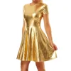 Vestido amarillo de color brillante