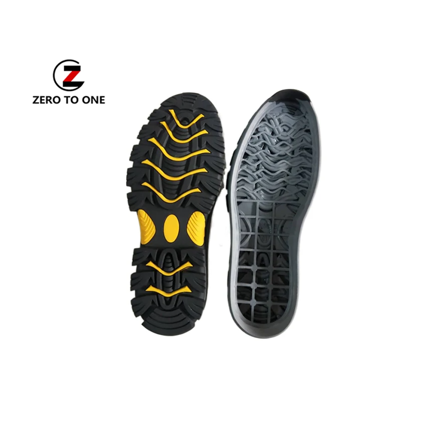 Two Colors Rubber Labor Protection Shoe Sole Puncture Wear Resistant Outdoor Casual Mountaineering Non Slip Outsole