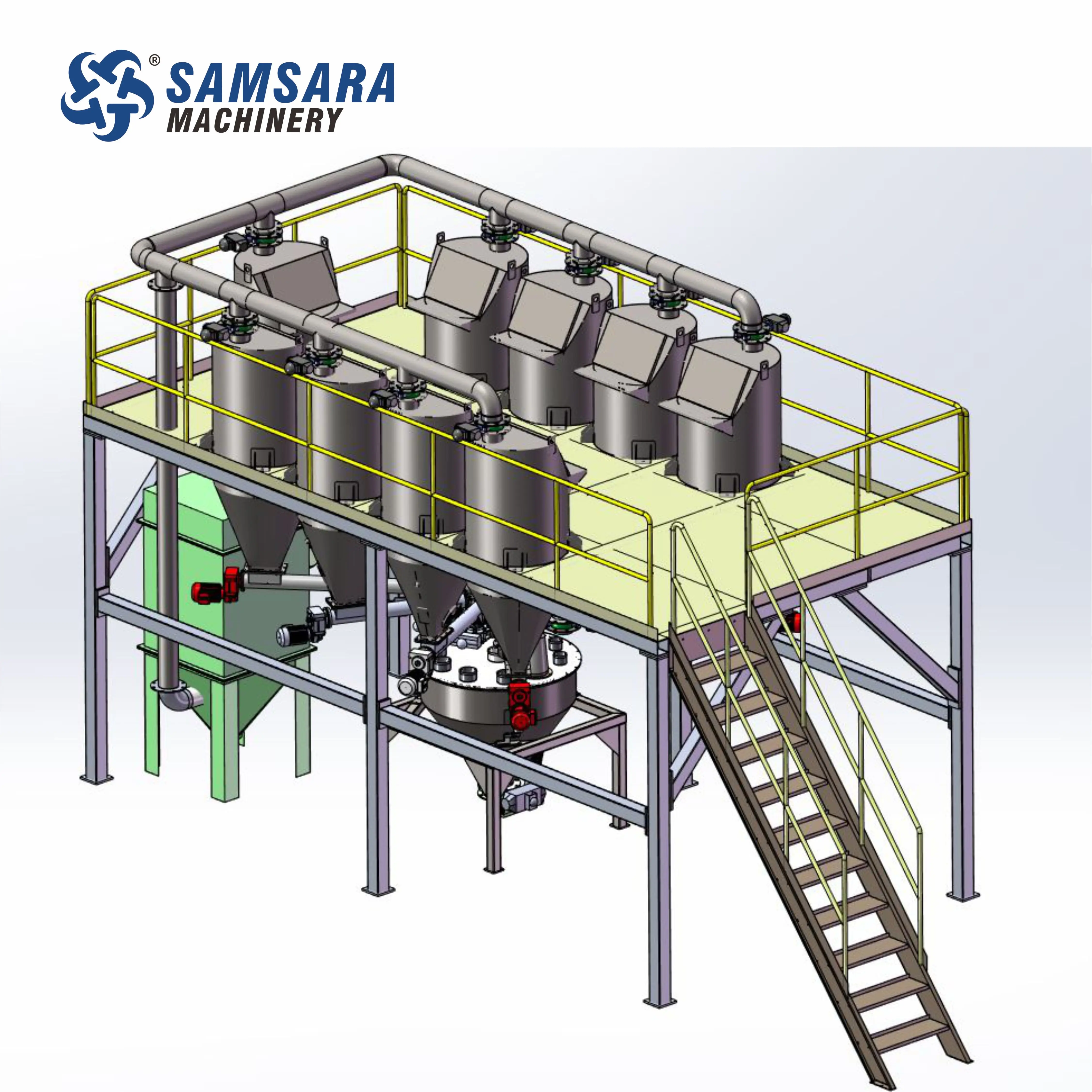 PVC Gravimetric Dosing Mixing System Automatic Compound System Plastic Industrial Dosing and Batching System Machine