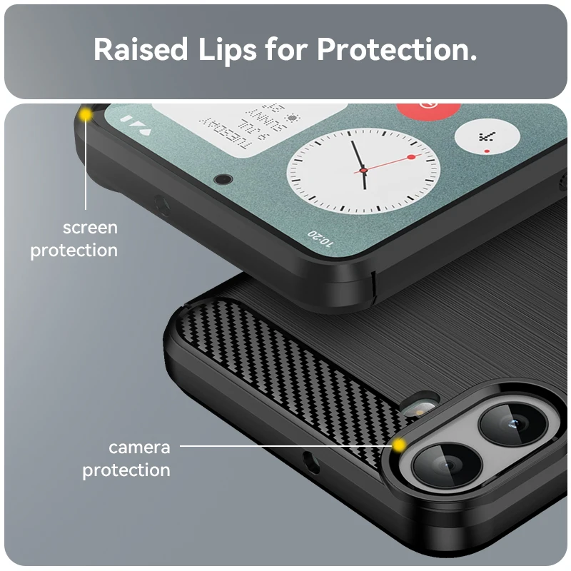 For Nothing CMF Phone 1 Case, 2024 New Carbon Fiber Texture Shockproof Soft TPU Mobile Phone Cases Cover for Nothing CMF Phone 1 For Nothing CMF Phone 1 Case, 2024 New Carbon Fiber Texture Shockproof Soft TPU Mobile Phone Cases Cover for Nothing CMF Phone 1