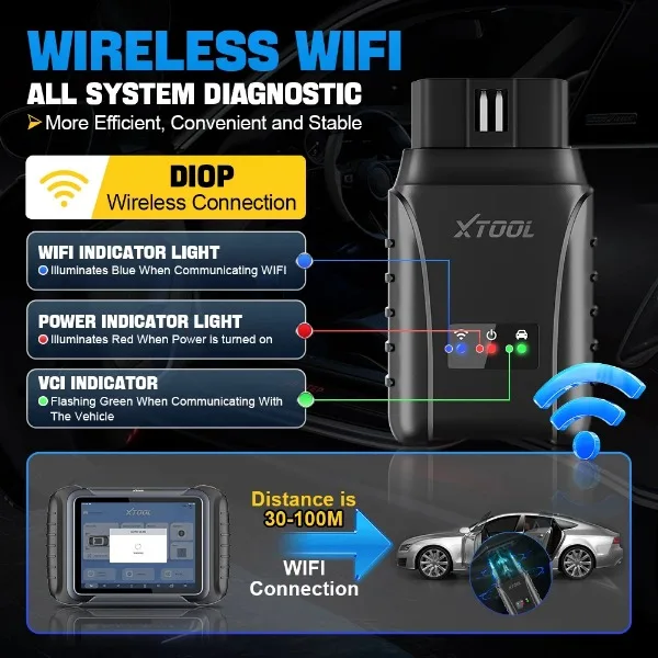 XTOOL D8/D7 Auto OBD2 Scanner IMMO Key Programmer EPB ABS ALL System Scan Tool e