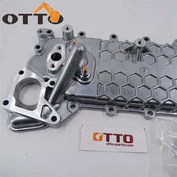 OTTO Engine Parts 4HK1 8-98085312-0 Oil Cooler Cover With Core For Excavator ZX240-3F