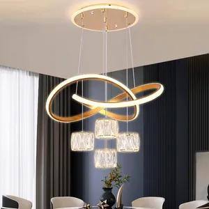 High-End LED Chandelier Dimmable Glass Design for Modern Home for Living Dining Room Lighting Factory Direct