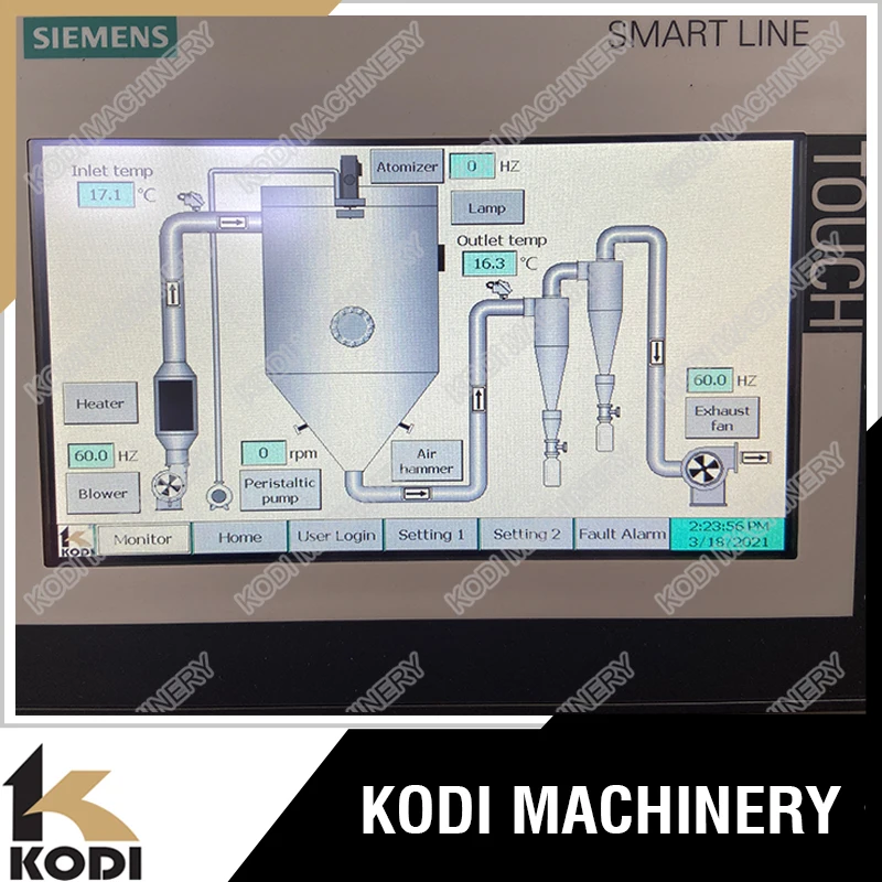 LPG10 CE ISO GMP Standard API Powder Spray Drier Lab Spray Dryer Price