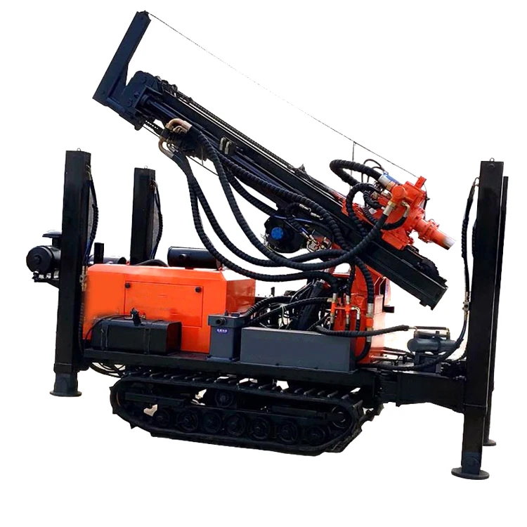
 KW180 Cheapest price  portable crawler mounted water well borehole drilling rig