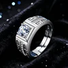 1ct Moissanite argento