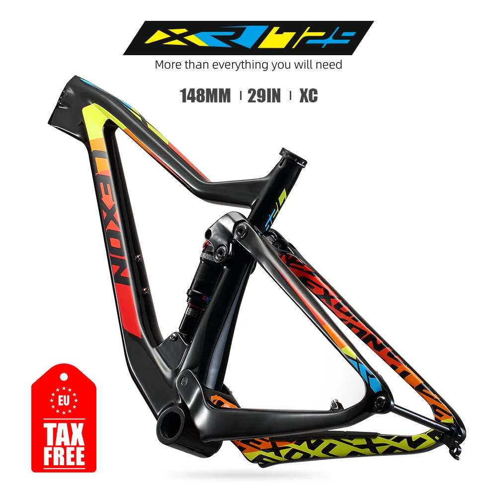 LEXON 29ER Carbon MTB кадров Горный велосипед Полный подвесной 29 Boost frame с Rockshox шок горный рама
