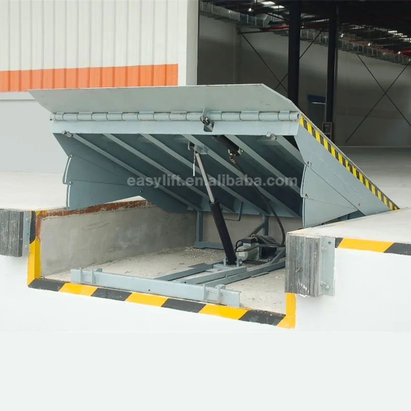 6-10 Ton Loading Dock Leveler Hydraulic Dock Leveller Electric Loading Dock Ramp Truck Ramp