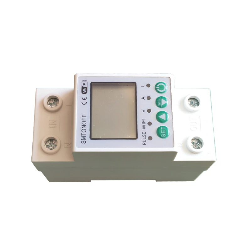 Adjustable Voltage Protector Ac Voltage Regulator Din Rail WiFi Adjustable Voltage Protector Energy Meter