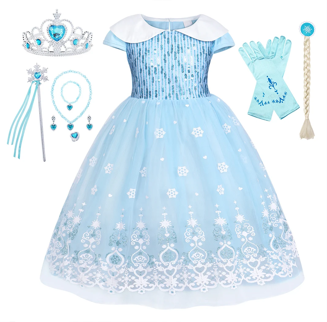 blue dress for baby girl Lucy Blue Dress Women's Halloween Costume Cosplay S main image 1
