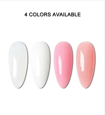 HS 10ml UV LED Clear  Gaoy Soft Nail Polish with Quick Building Gel 4 Colors for Nails