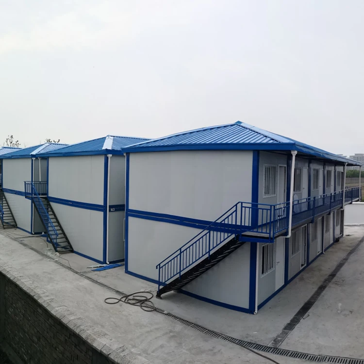 Modular Container Office Buildings Flat Pack Low Price 20Ft Double Wide Mobile Prefab Container House