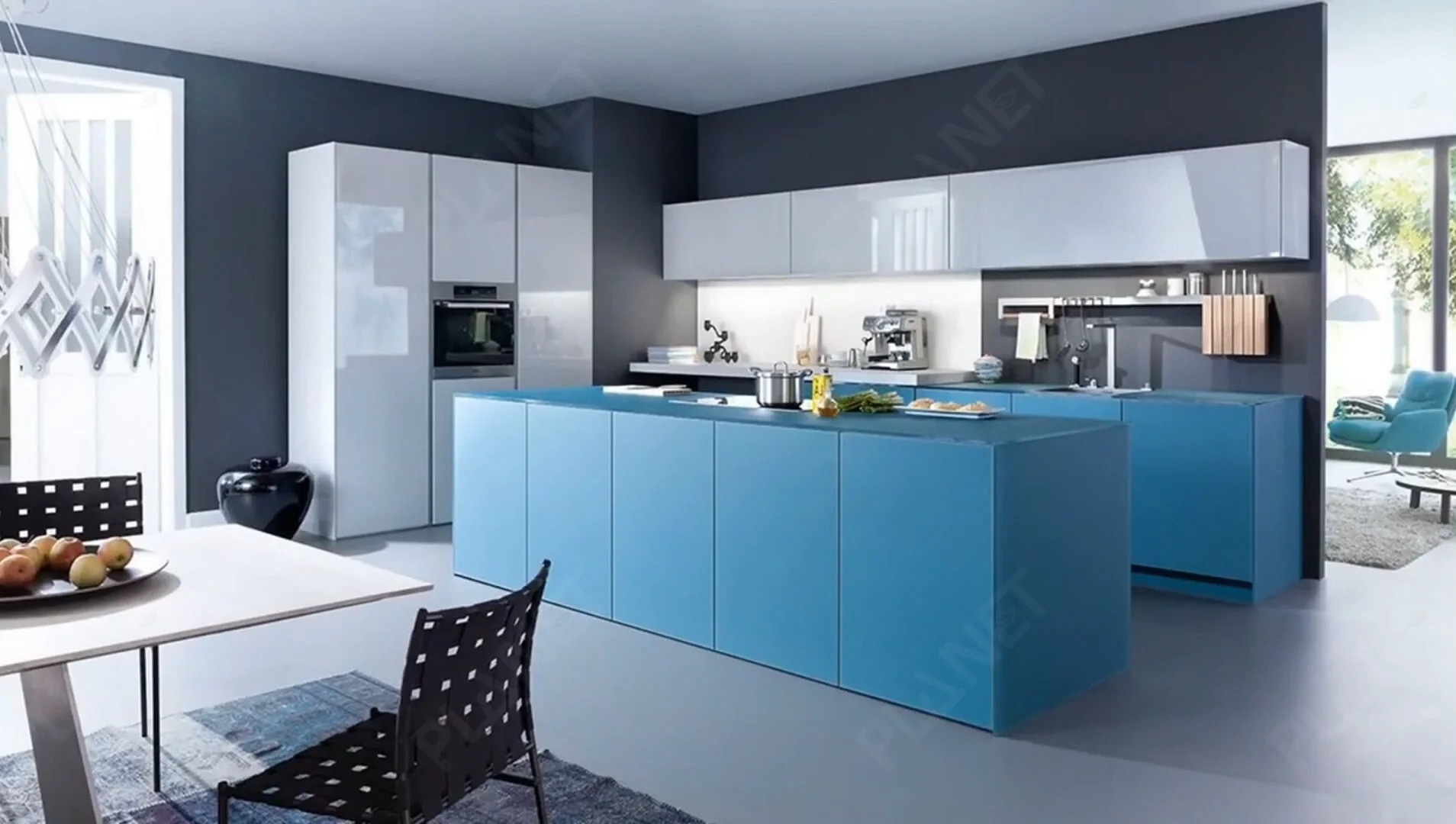 Modern Soft Close Kitchen Complete Sets Commercial Furniture