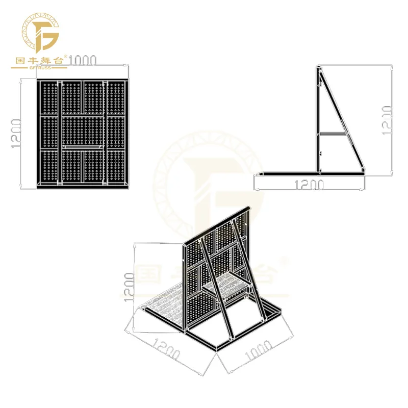 CE Certification Crowd Control Aluminum Barrier Mojo Stage Road Barrier for Concerts